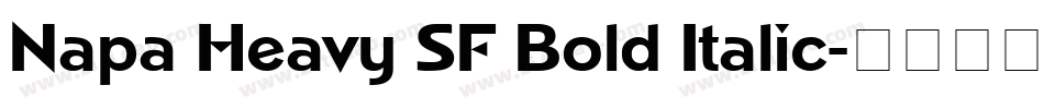 Napa Heavy SF Bold Italic字体转换